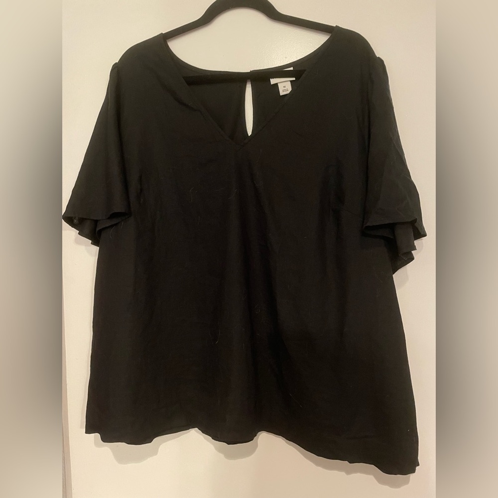 Back linen top